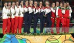 Российские гимнастки завоевали золото в групповых упражнениях