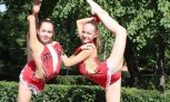 Показательные выступления на День государственного флага РФ в Новосибирске